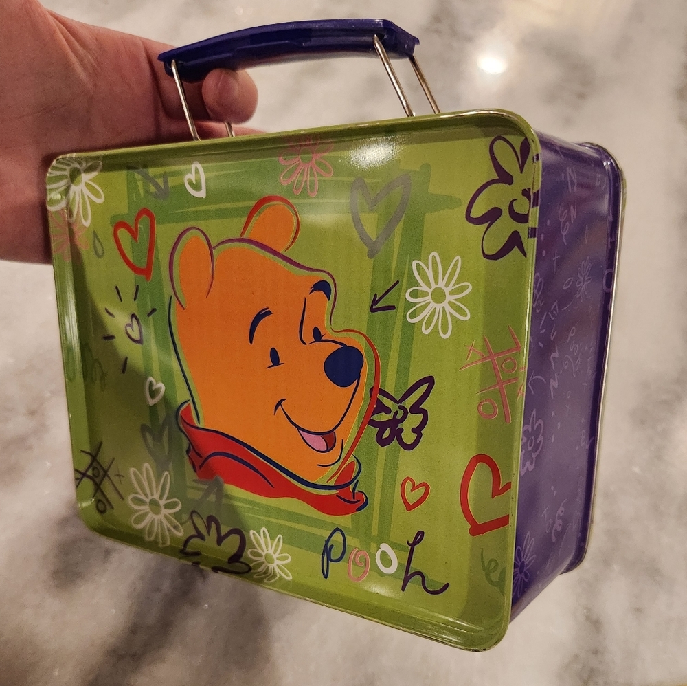 Vintage Disney's Winnie the Pooh Metal Lunchbox Tin - Picture 6 of 6